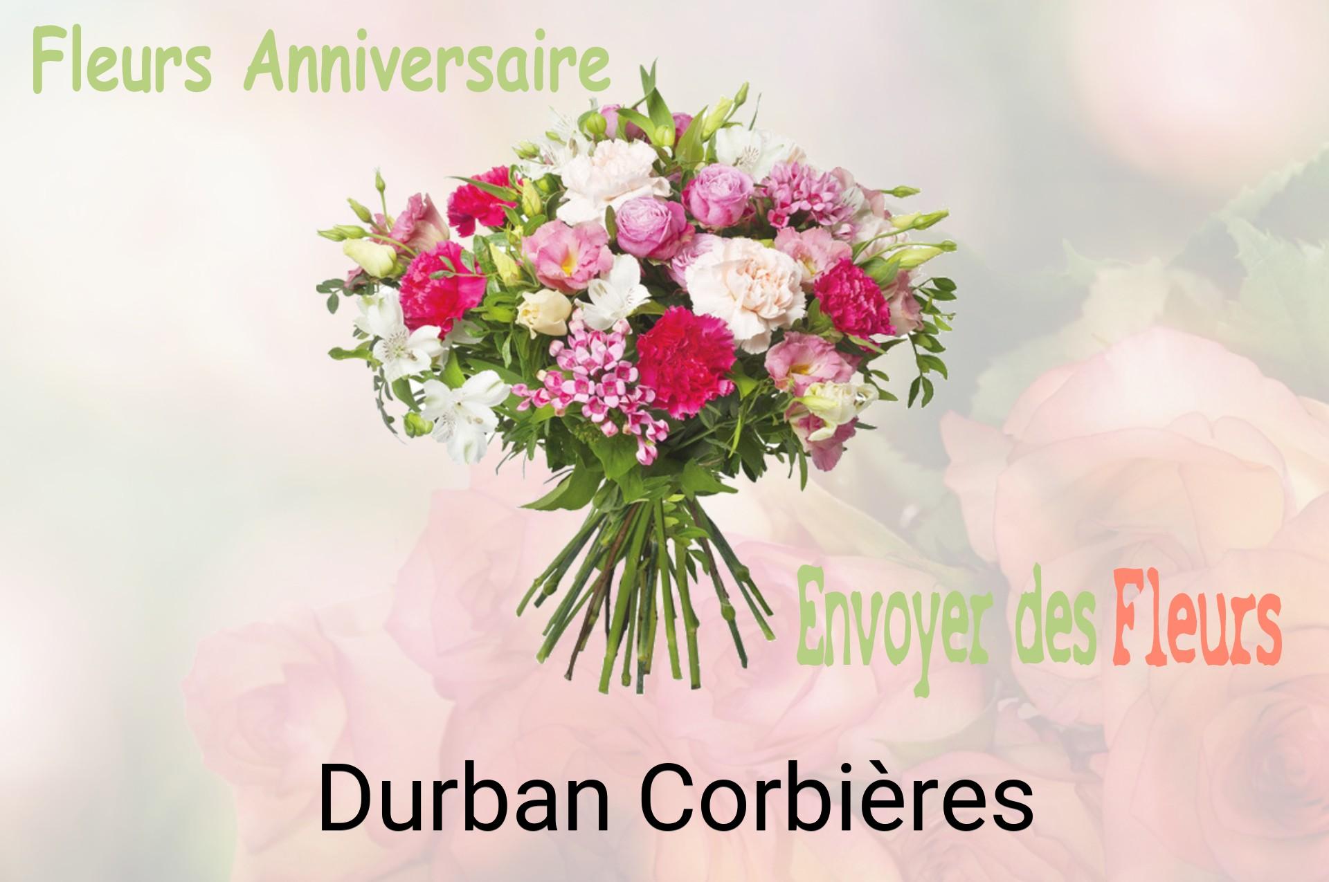 Bouquet de fleurs d’anniversaire livré à Durban-Corbières